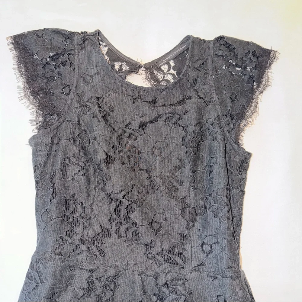 Signature8 Black Lace Backless Cocktail Dress - Picture 4 of 8